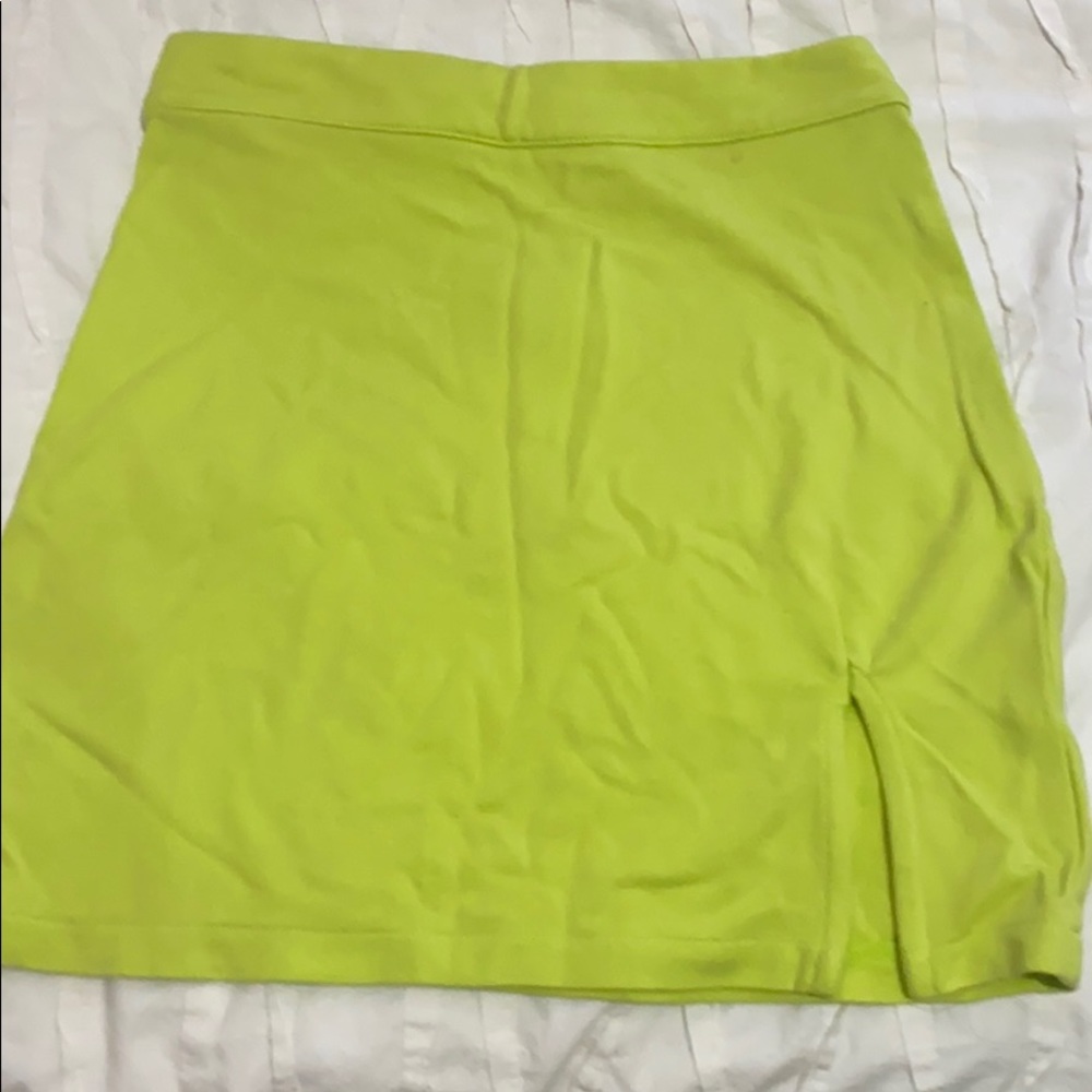 Neon mini skirt